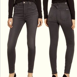 7 for All Mankind Grey Skinny Jeans